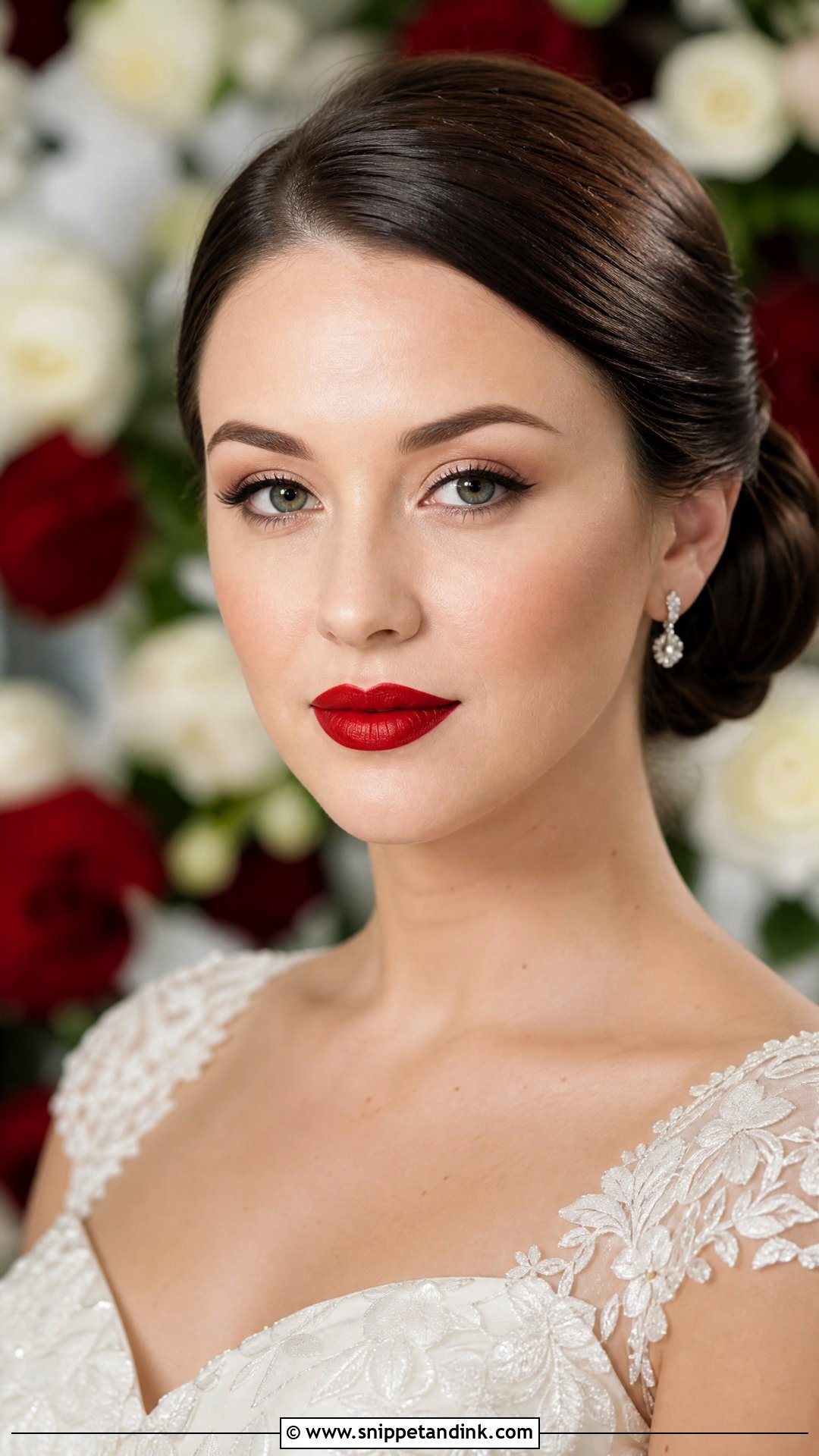 Red Lip Wedding Makeup For Hooded Eyes - Snippet and Ink - 25 Wedding Makeup Hooded Eyes