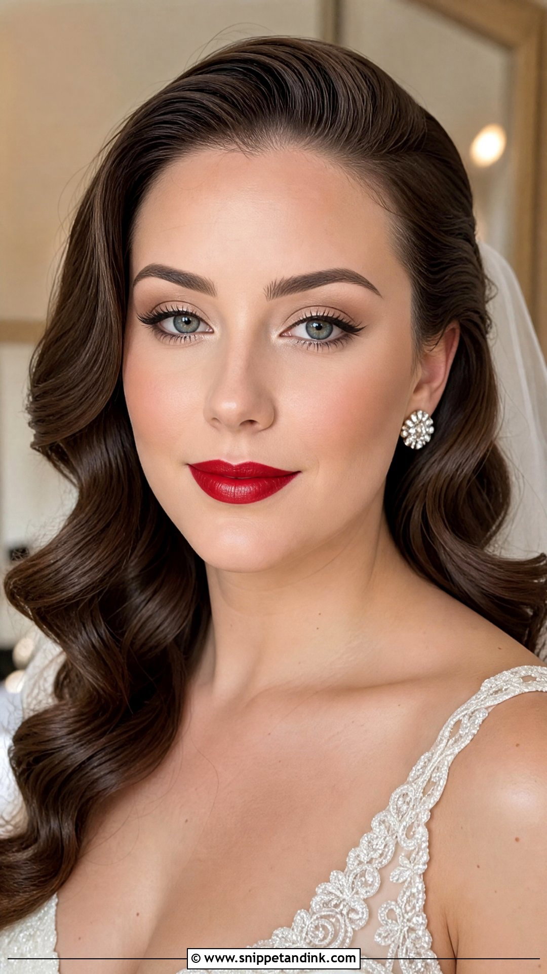 Red Lip Wedding Makeup for Small Eyes - Snippet and Ink - 20 Wedding Makeup for Small Eyes
