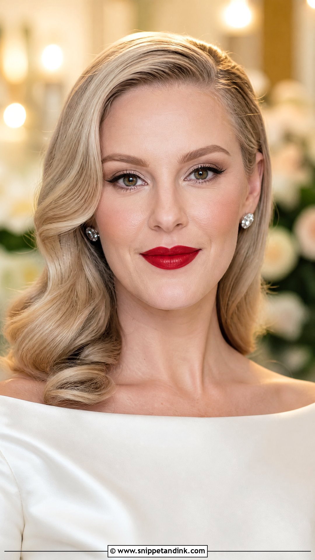 Red Lip Wedding Makeup - Snippet and Ink - 20 Basic Wedding Makeup Ideas