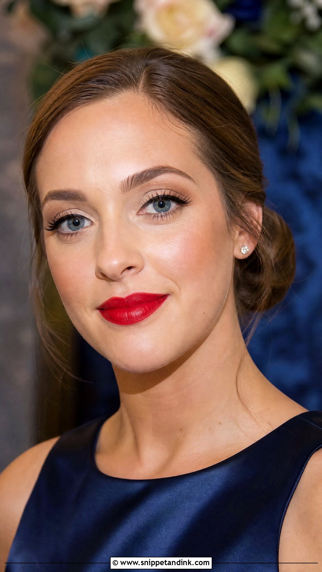 Red Lip Wedding Party Makeup - Snippet and Ink - 25 Wedding Party Makeup Ideas
