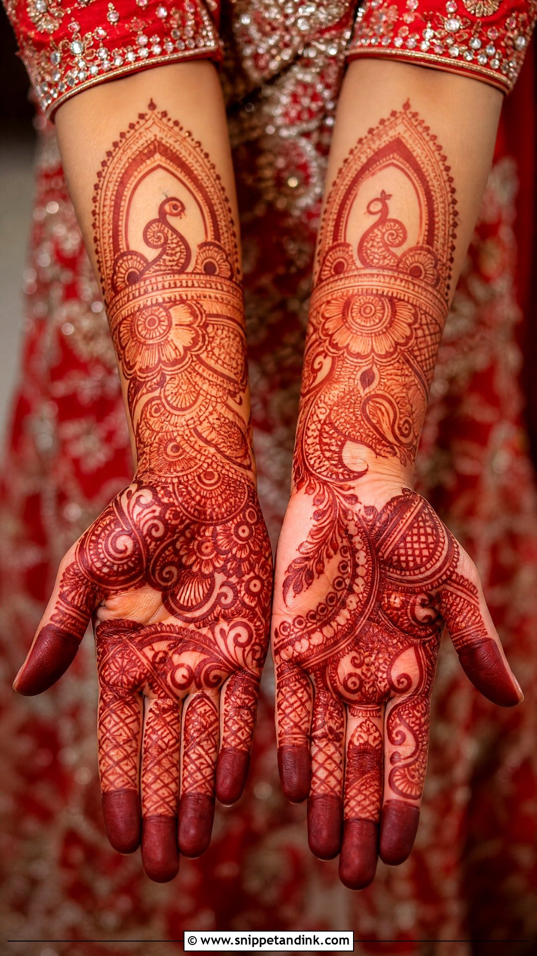 Red Mehandi Dress - Snippet and Ink - 30 Mehandi Dress Ideas