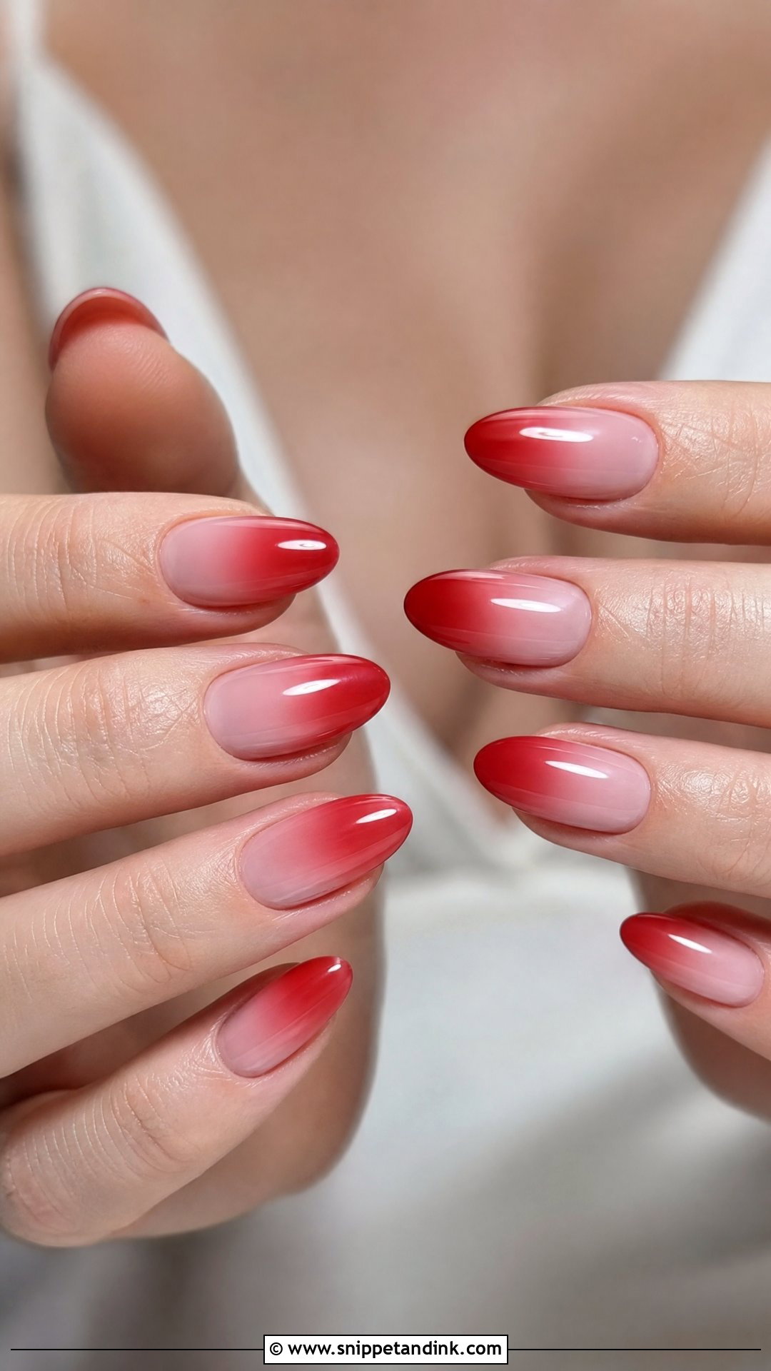 Red Ombre Bridal Nails - Snippet and Ink - 25 Red Bridal Wedding Nails