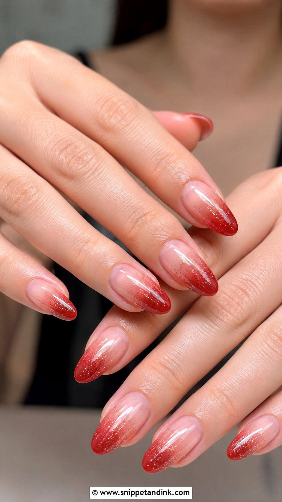 Red Ombre Chinese Wedding Nails - Snippet and Ink - 20 Chinese Wedding Nails