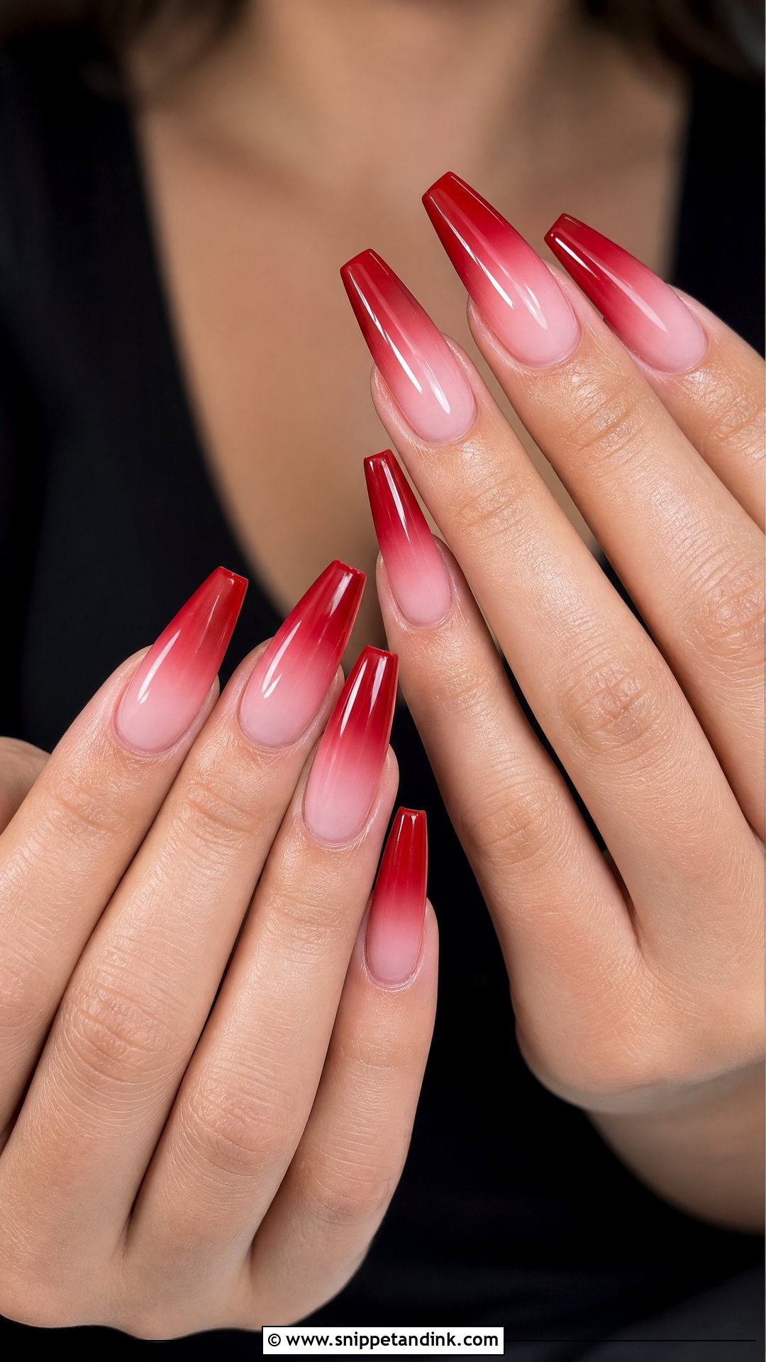 Red Ombre Wedding Nails - Snippet and Ink - 25 Red Wedding Nails