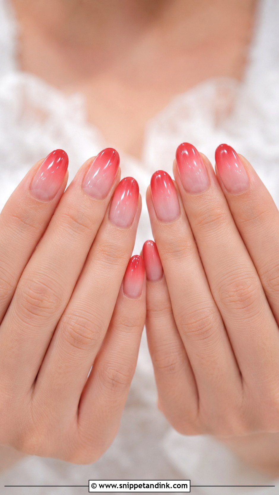 Red Ombre Wedding Nails - Snippet and Ink - 20 Classy Red Wedding Nail Art Designs