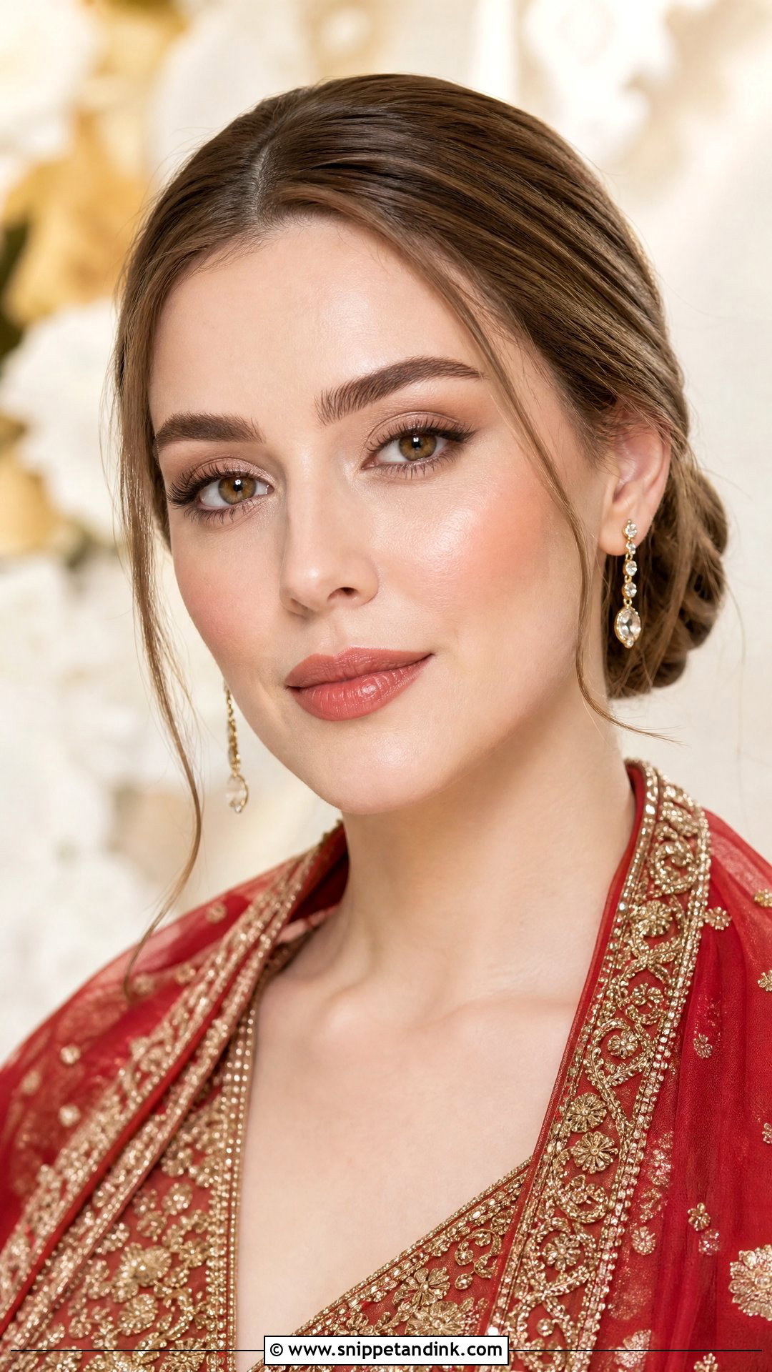 Red Pakistani Bridal Makeup With Modern Minimal Look - Snippet and Ink - 20 Pakistani Bridal Makeup Red Pakistan Ideas
