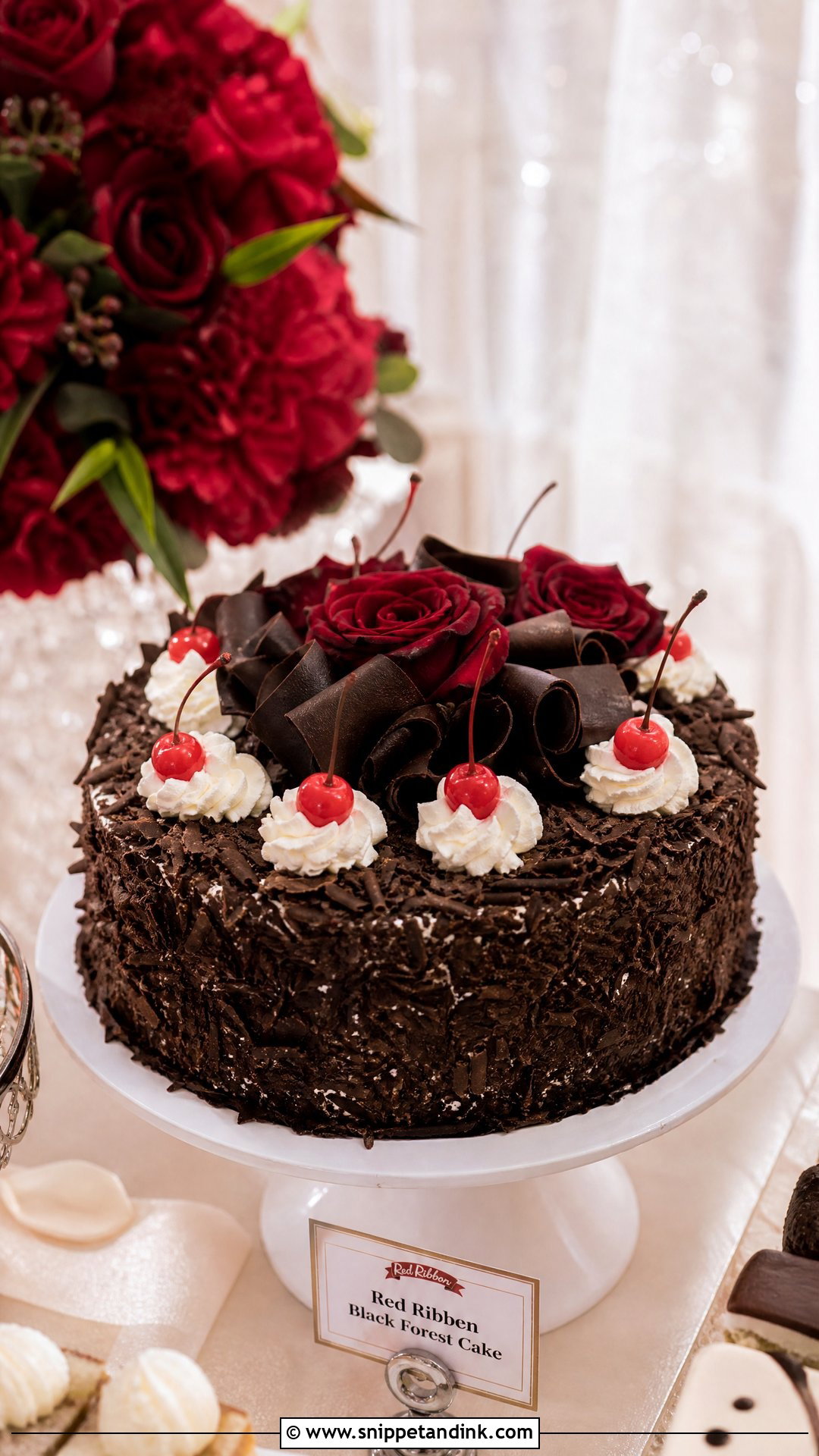 Red Ribbon Black Forest Cake Wedding - Snippet and Ink - 20 Red Ribbon Cake Philippines Ideas for Wedding