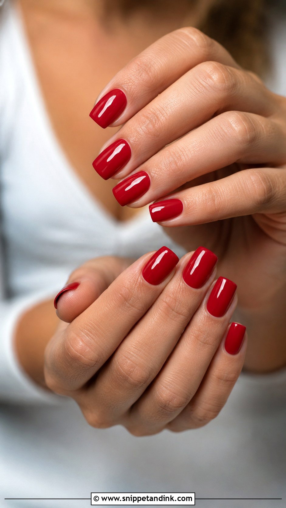 Red Square Wedding Guest Nails - Snippet and Ink - 20 Square Wedding Guest Nails