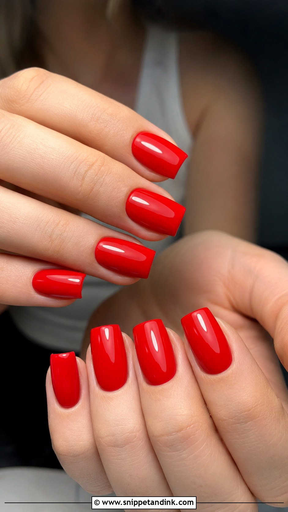 Red Square Wedding Nails - Snippet and Ink - 20 Red Nails for Wedding