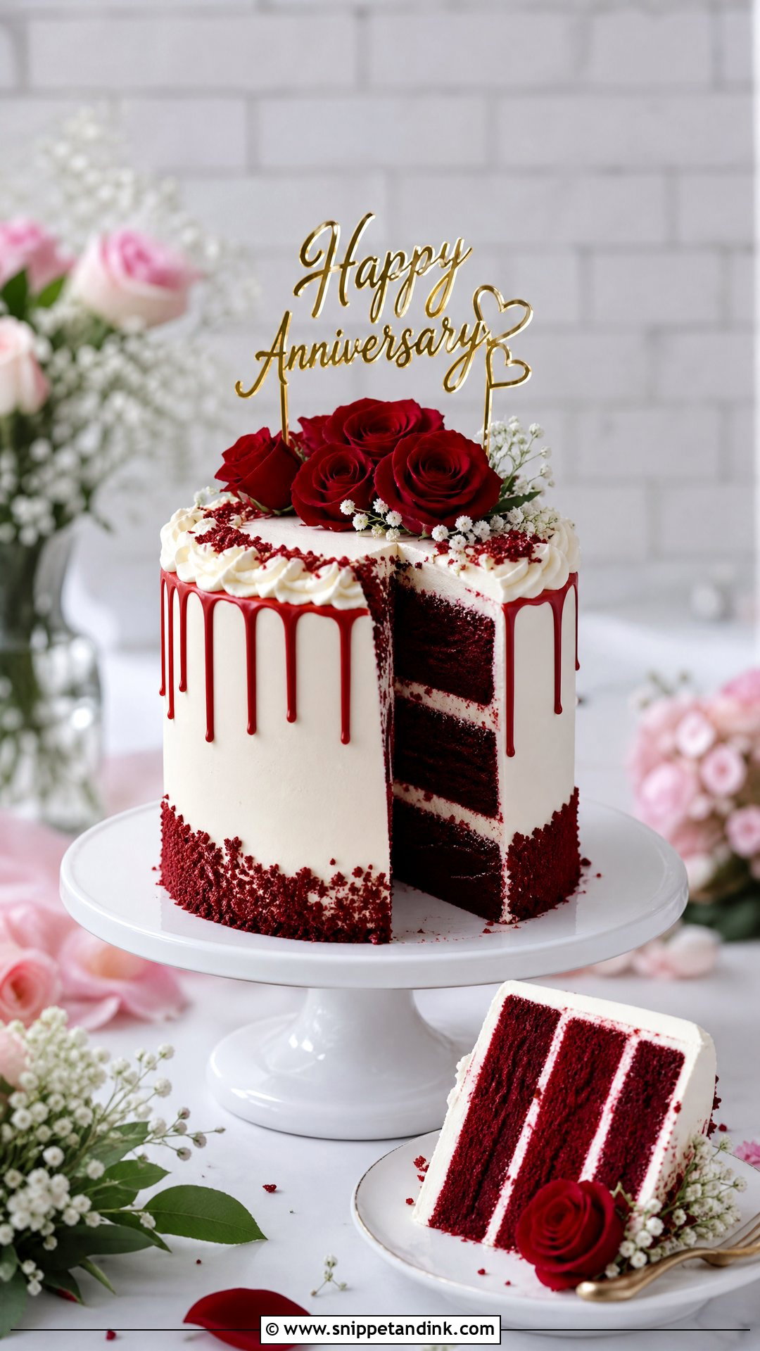 Red Velvet Anniversary Cake - Snippet and Ink - 25 Unique Wedding Anniversary Cake Ideas