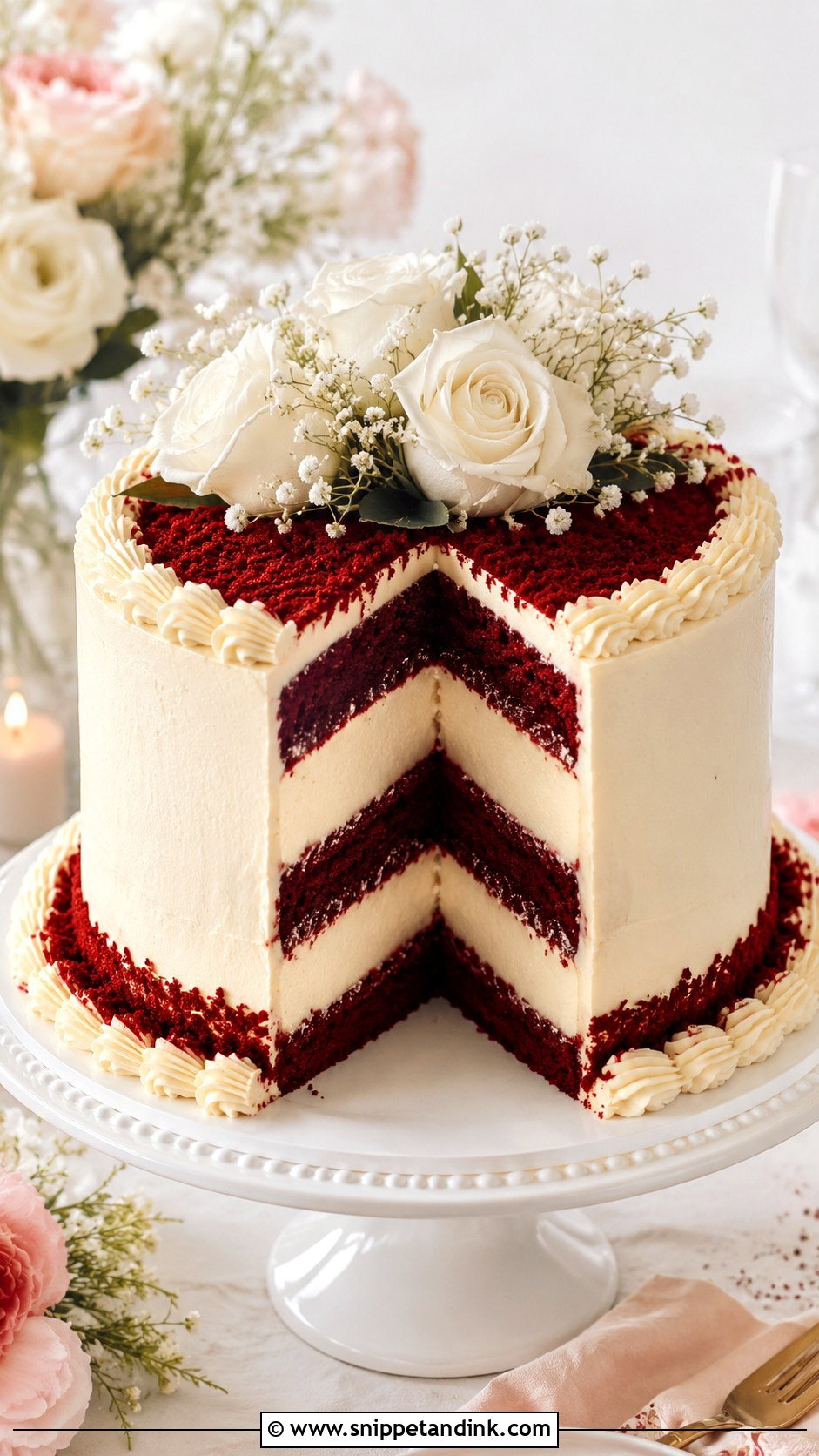 Red Velvet Cheesecake Wedding Cake - Snippet and Ink - 20 Cheesecakes for Weddings