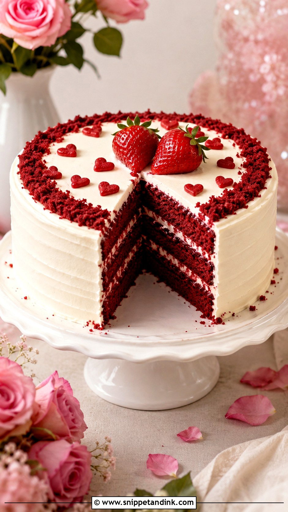 Red Velvet Couple Cake - Snippet and Ink - 20 Couples Cake Ideas
