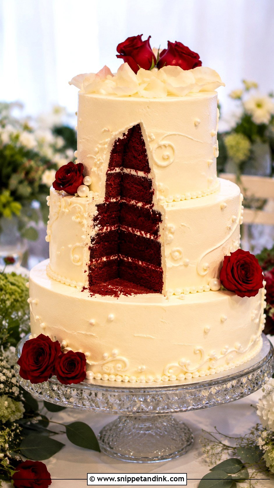 Red Velvet Wedding Cake - Snippet and Ink - 20 Type of Cakes for Wedding
