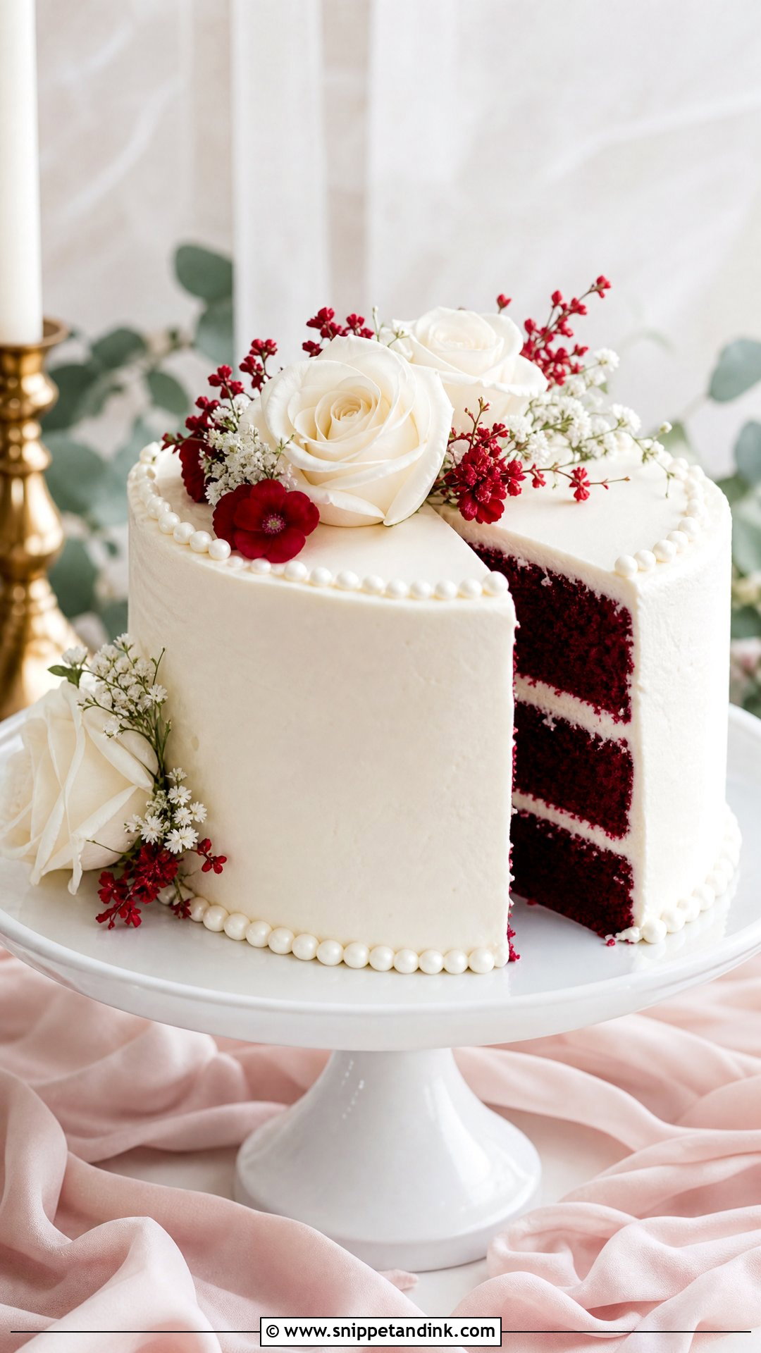 Red Velvet Wedding Cake - Snippet and Ink - 30 Celebration Cakes for Wedding