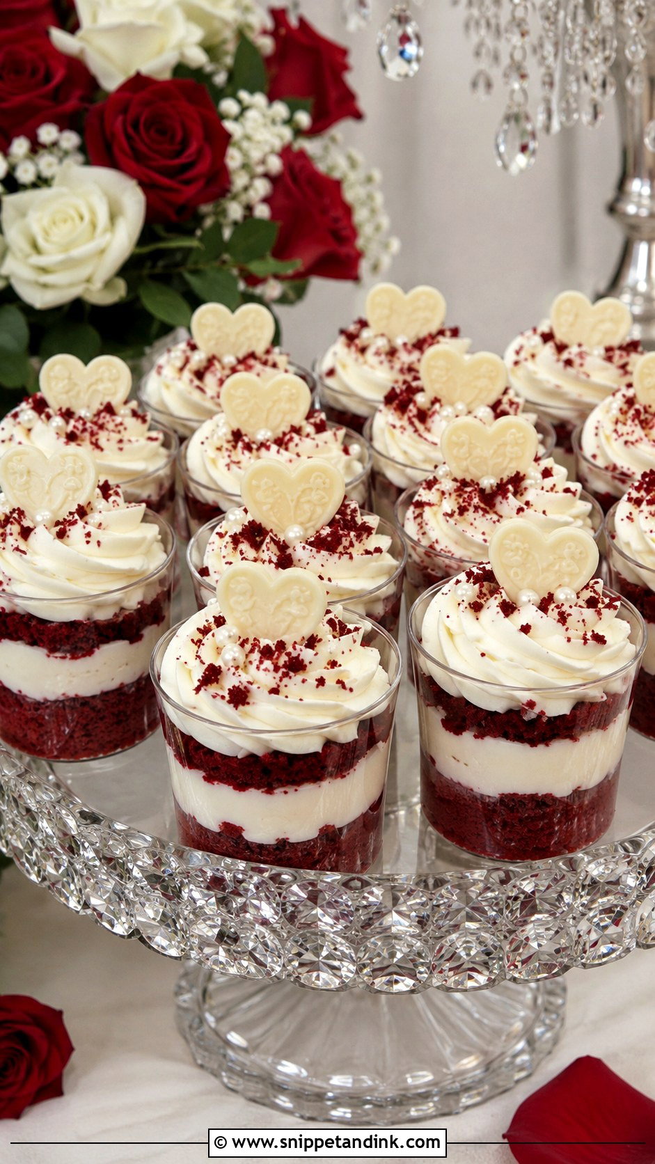Red Velvet Wedding Cake Cups - Snippet and Ink - 20 Cake Cups Ideas for Wedding