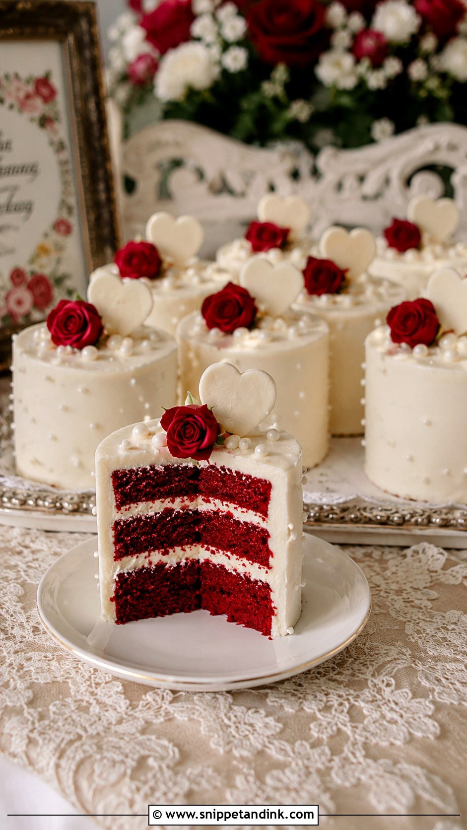 Red Velvet Wedding Cake Favors - Snippet and Ink - 20 Wedding Cake Souvenir Ideas