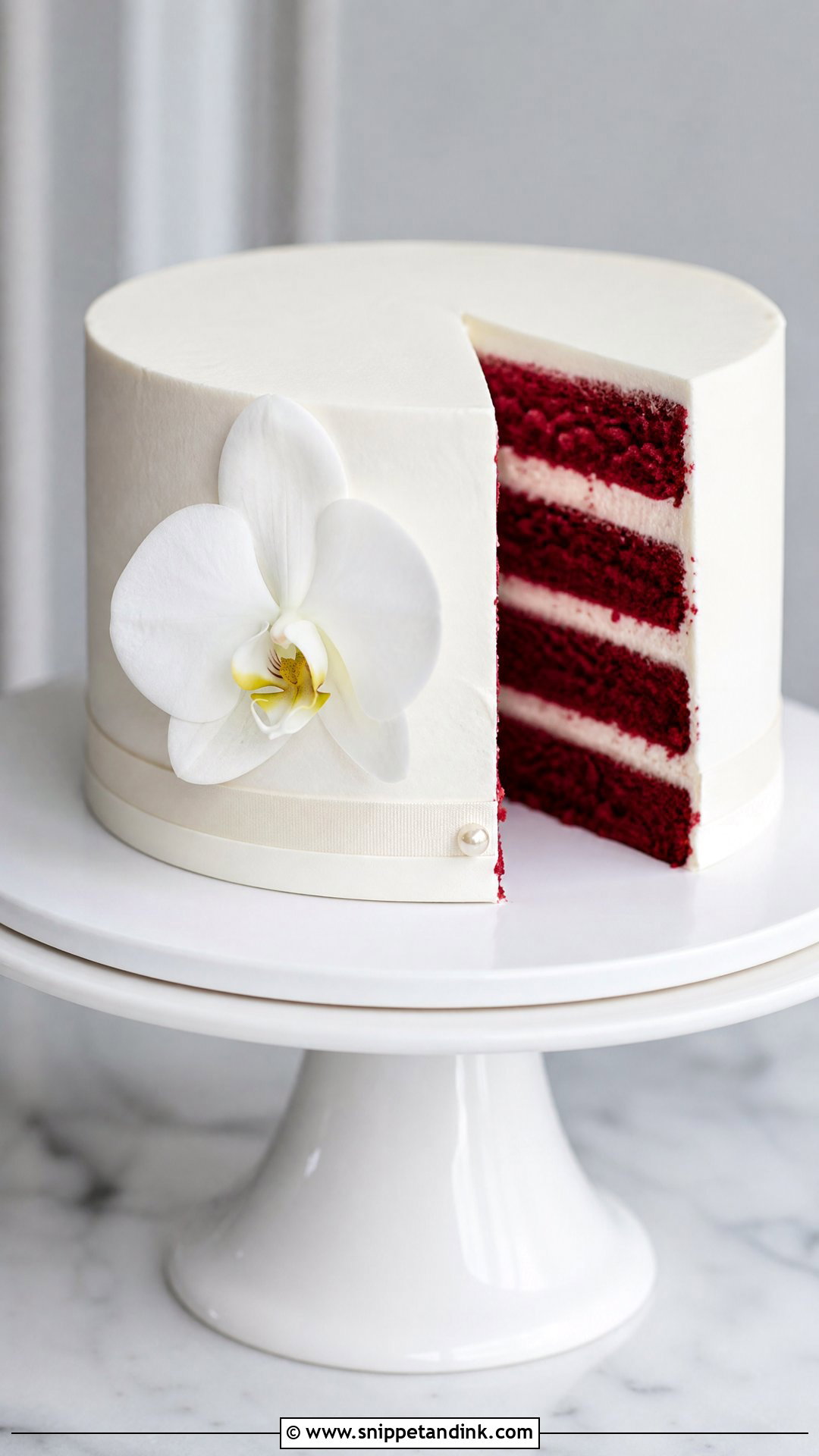 Red Velvet Wedding Cake With Minimalist Style - Snippet and Ink - 30 Red Velvet Cake Design Ideas for Wedding