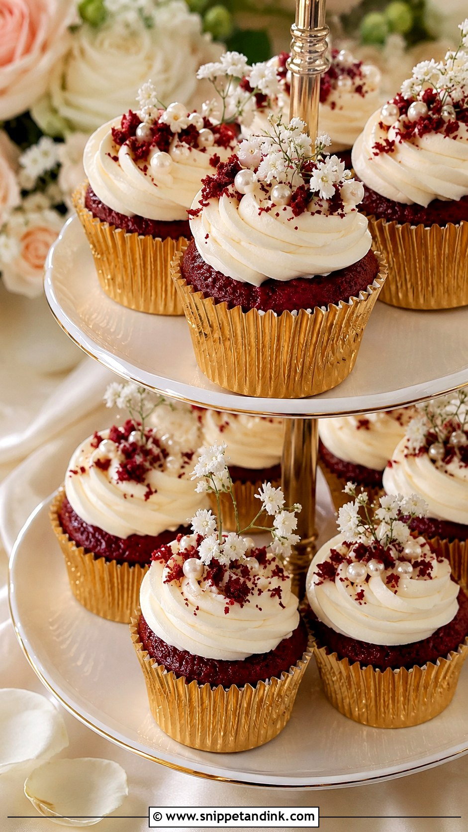 Red Velvet Wedding Cupcakes - Snippet and Ink - 25 Cake and Cupcakes Ideas for Wedding