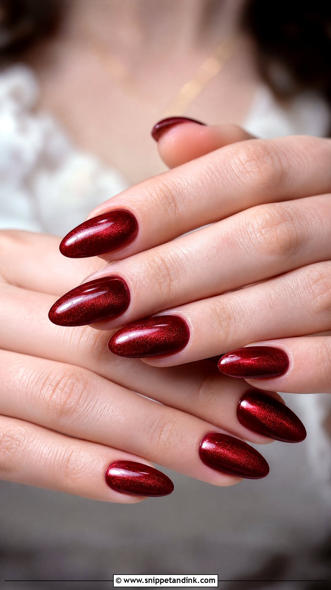 Red Velvet Wedding Nails - Snippet and Ink - 25 Elegant Red Wedding Nail Art Ideas