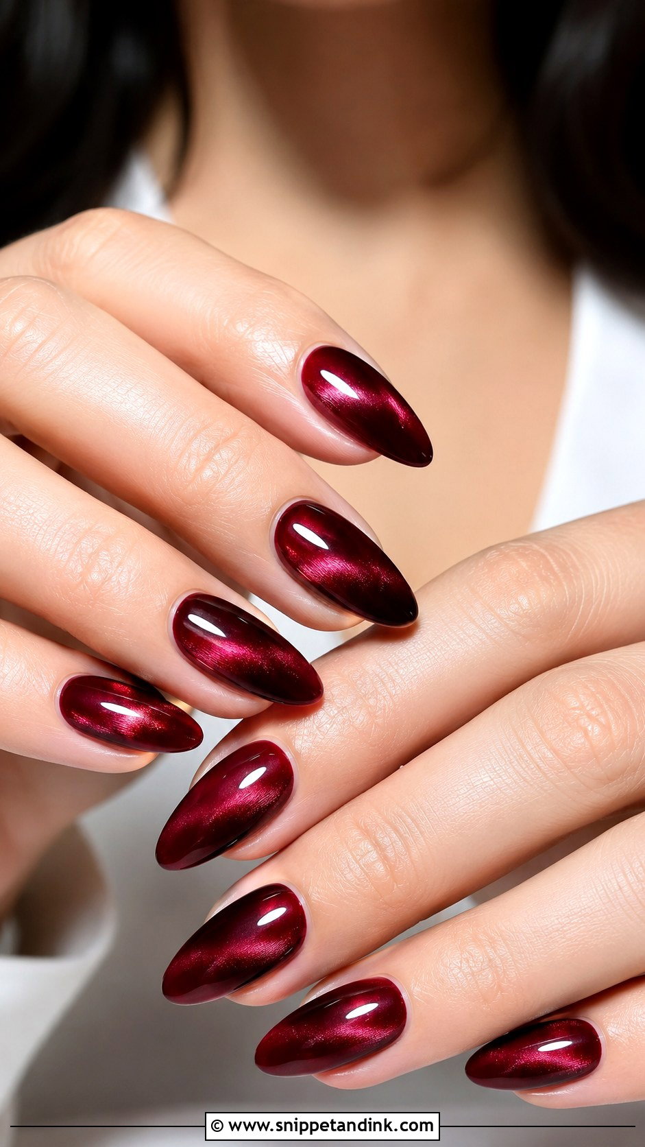 Red Velvet Wedding Nails - Snippet and Ink - 20 Classy Red Wedding Nail Art Designs