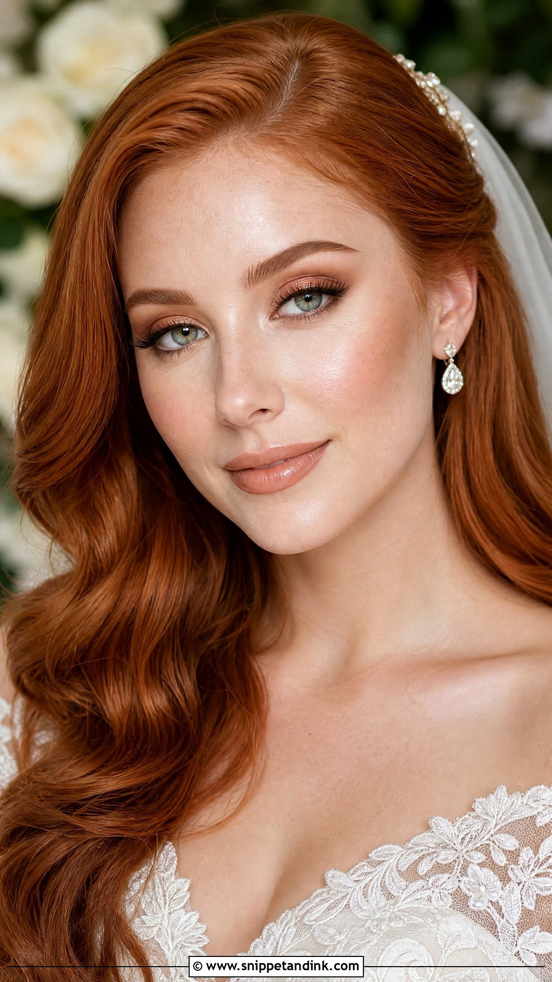 Redhead Bridal Makeup for Green Eyes - Snippet and Ink - 20 Bride Make Up for Green Eyes