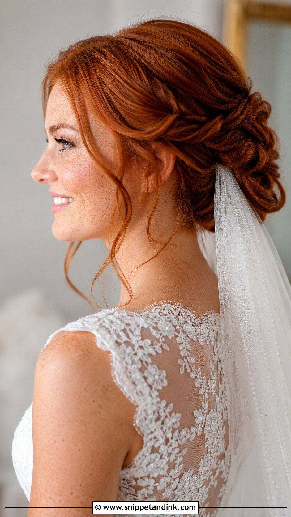 Redhead Wedding Curly Updo - Snippet and Ink - 15 Red Head Wedding Hair Ideas