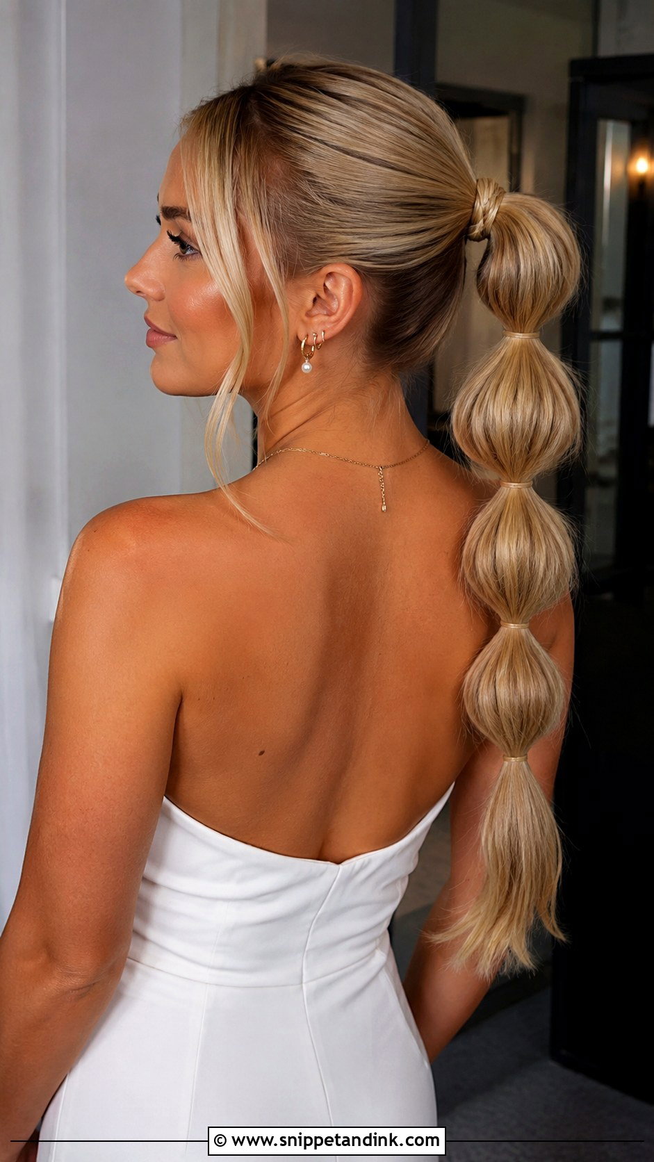 Rehearsal Dinner Bubble Ponytail - Snippet and Ink - 15 Rehearsal Hairstyles