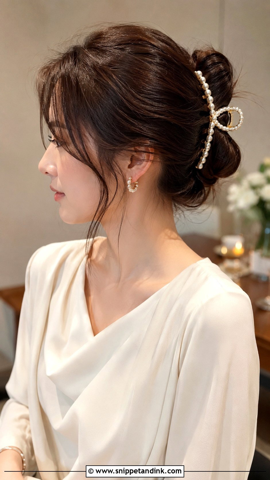 Rehearsal Dinner Claw Clip Updo - Snippet and Ink - 15 Rehearsal Hairstyles