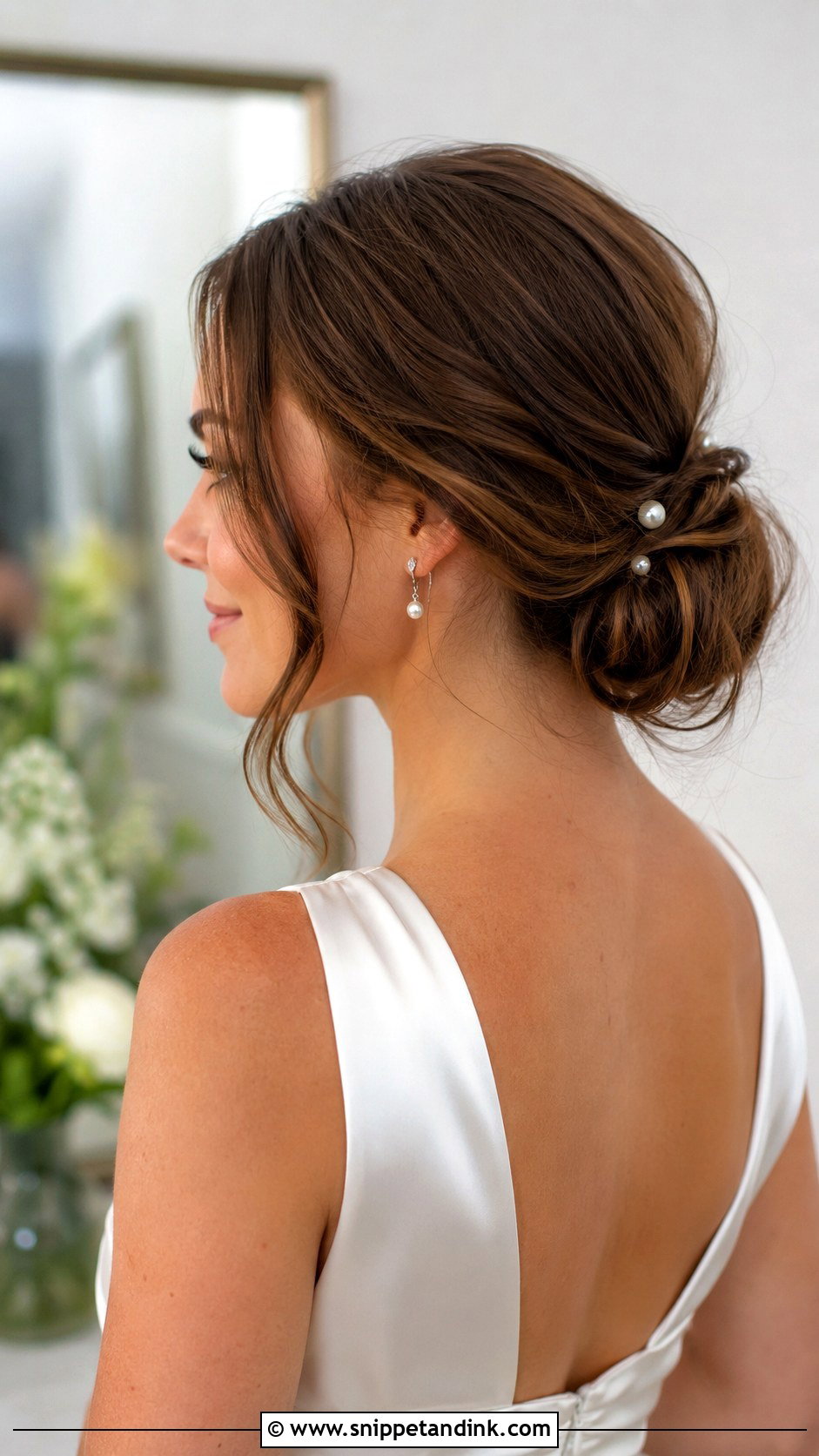 Rehearsal Dinner Low Bun - Snippet and Ink - 15 Rehearsal Hairstyles