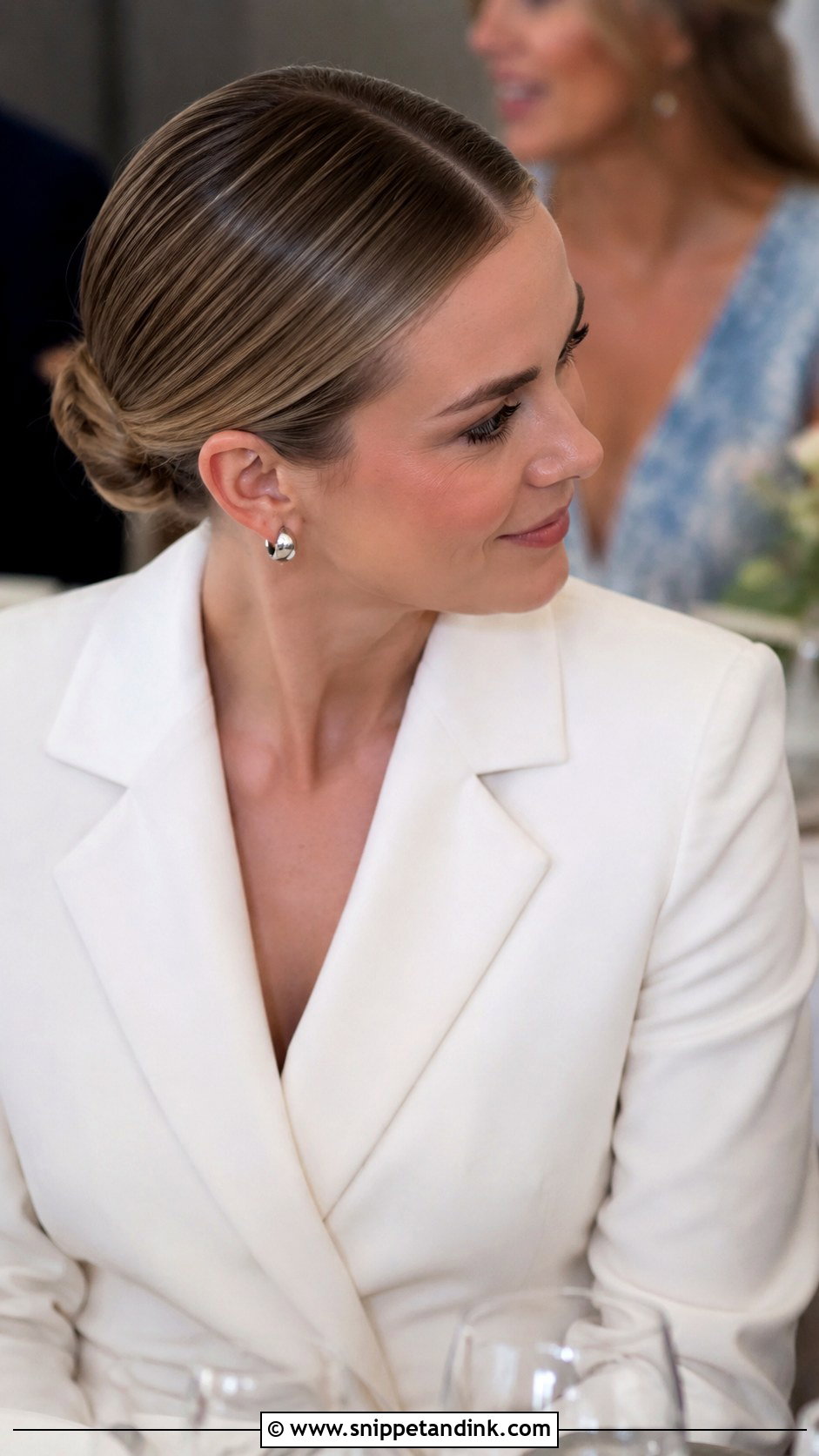 Rehearsal Dinner Sleek Bun - Snippet and Ink - 15 Rehearsal Hairstyles