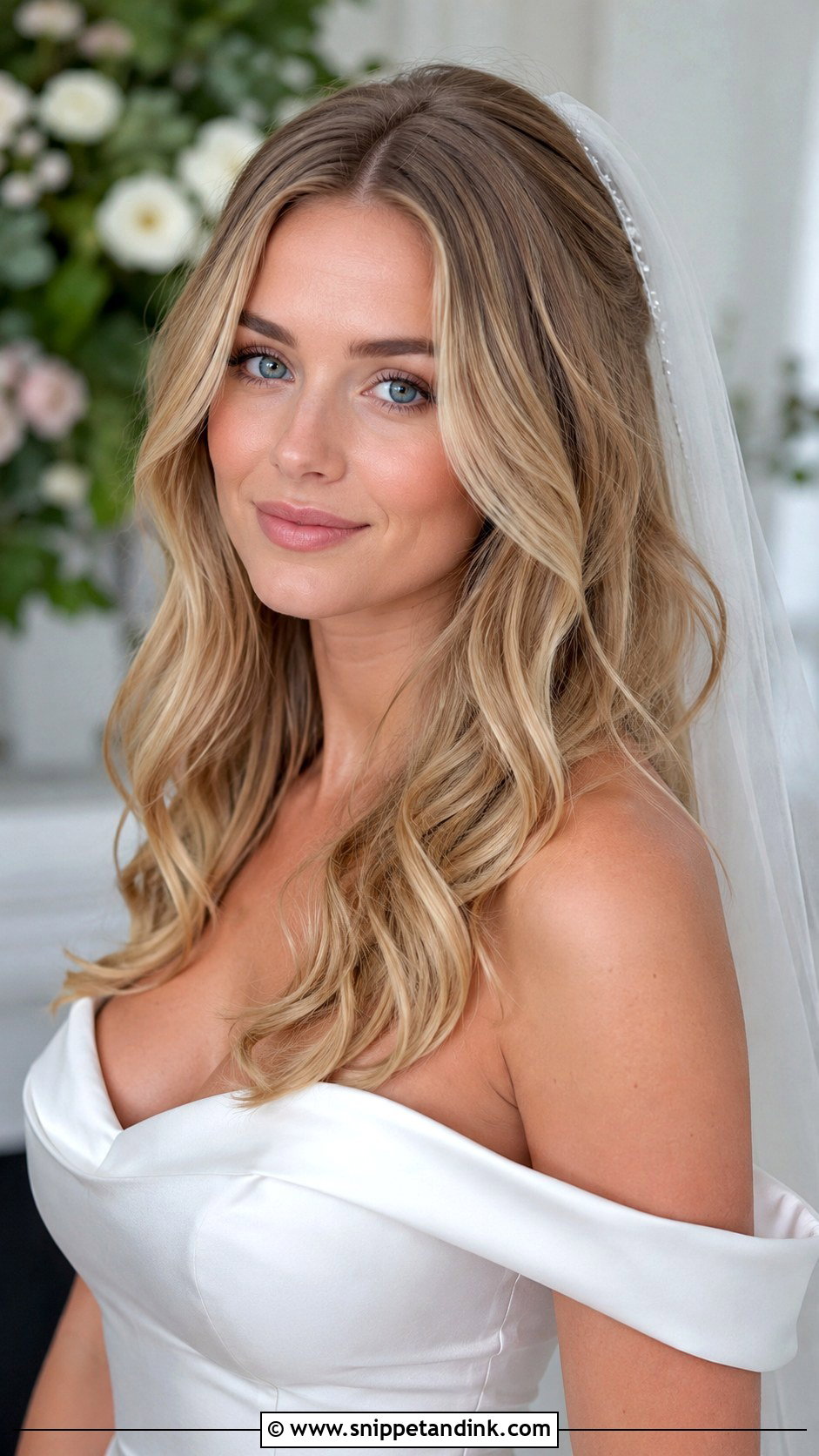 Relaxed Bridal Loose Waves - Snippet and Ink - 15 Relaxed Bridal Hair Ideas