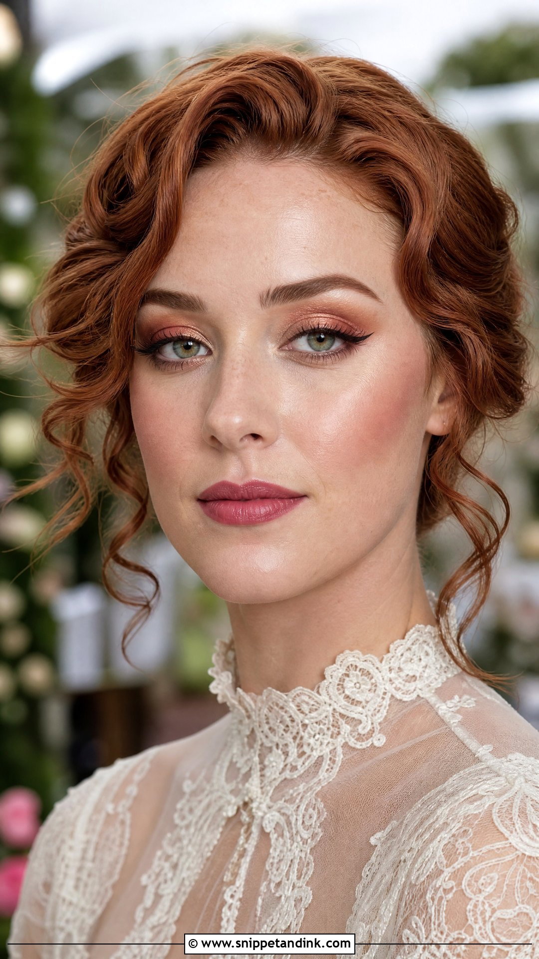 Retro Bridal Makeup For Green Eyes - Snippet and Ink - 20 Retro Wedding Makeup Ideas