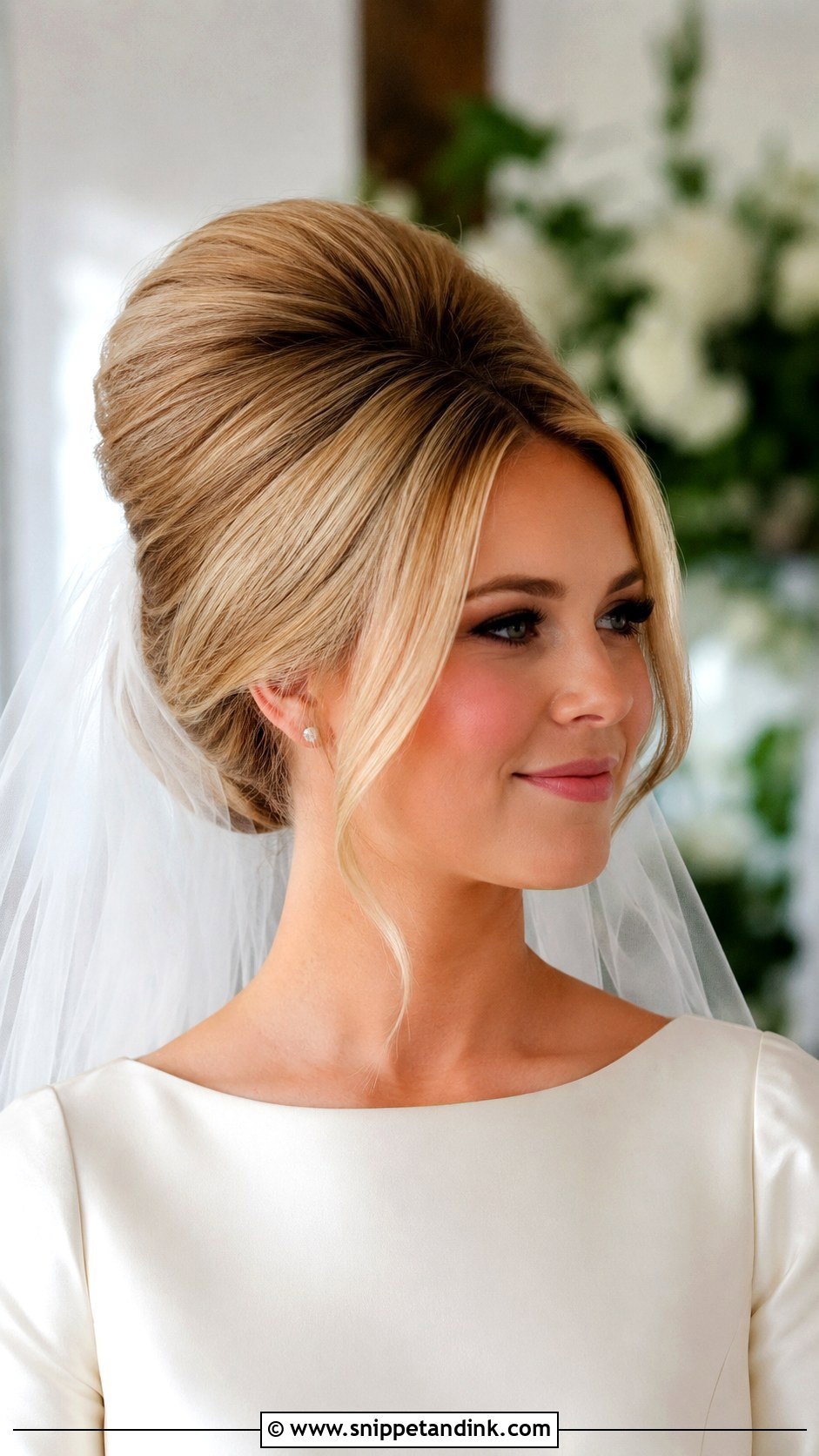 Retro Bride Beehive Updo - Snippet and Ink - 15 Retro Bride Hairstyles