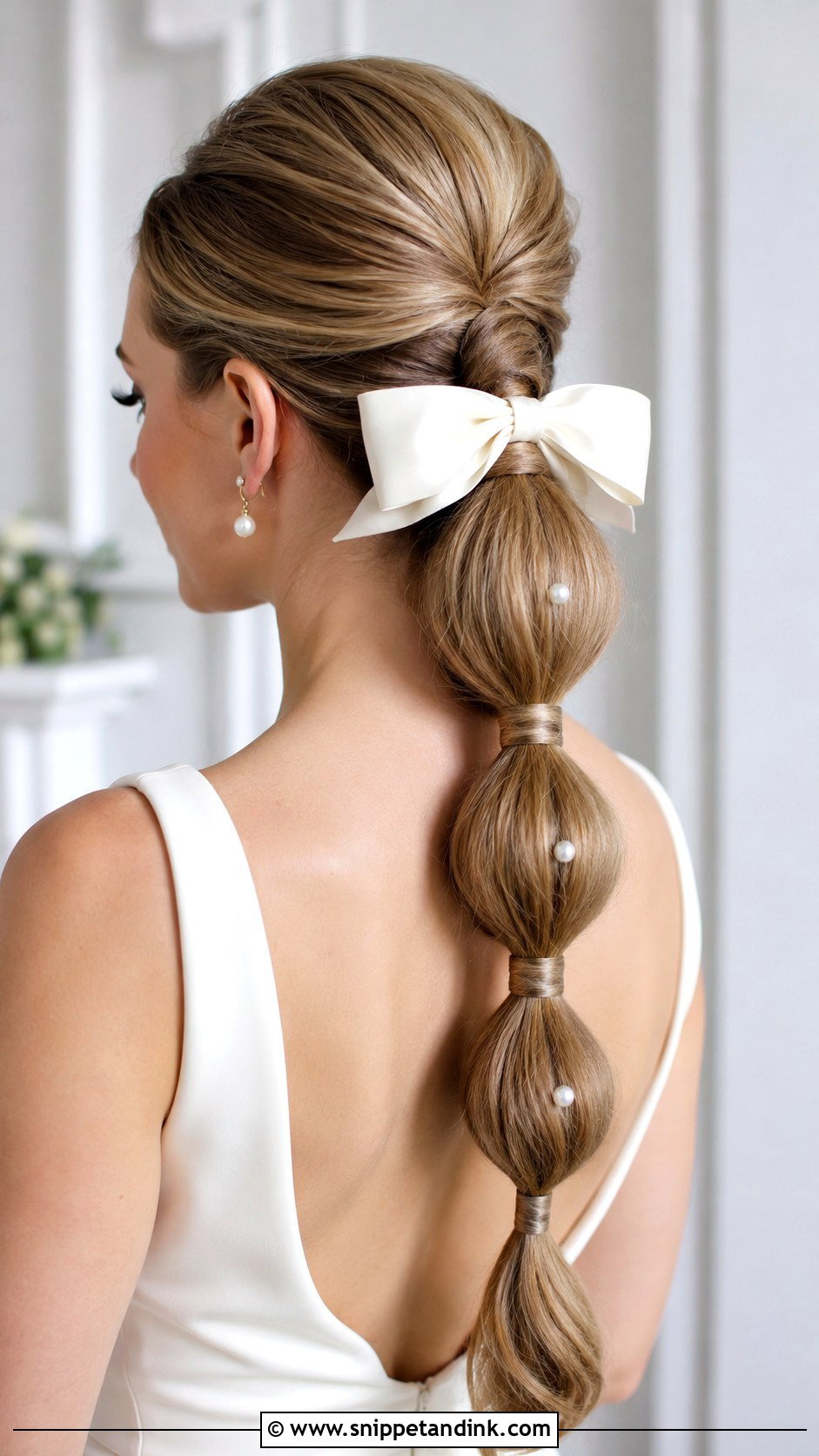Retro Bride Bubble Ponytail - Snippet and Ink - 15 Retro Bride Hairstyles