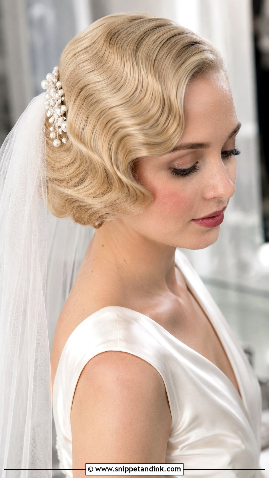 Retro Bride Finger Waves - Snippet and Ink - 15 Retro Bride Hairstyles