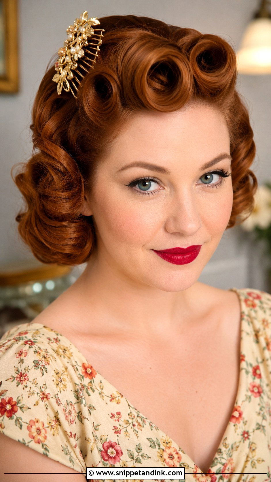 Retro Pin Curls - Snippet and Ink - 30 Wedding Guest Hairstyles for Short Hair