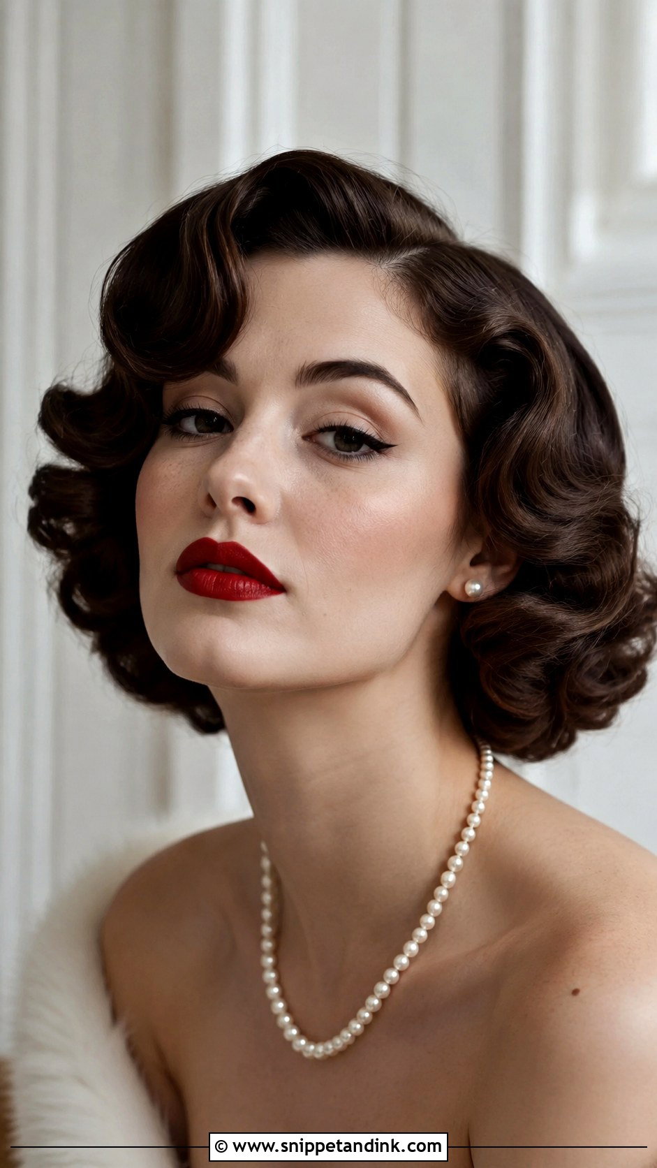 Retro Pin Curls Bob - Snippet and Ink - 20 Engagement Hairstyles for Short Hair