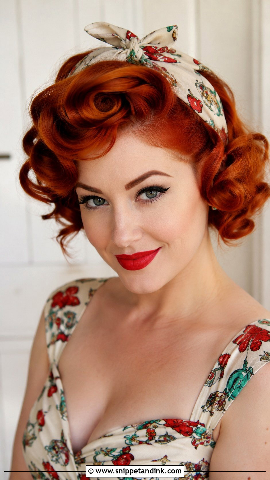 Retro Pin Up Curls - Snippet and Ink - 20 Cute Birthday Hairstyle Ideas