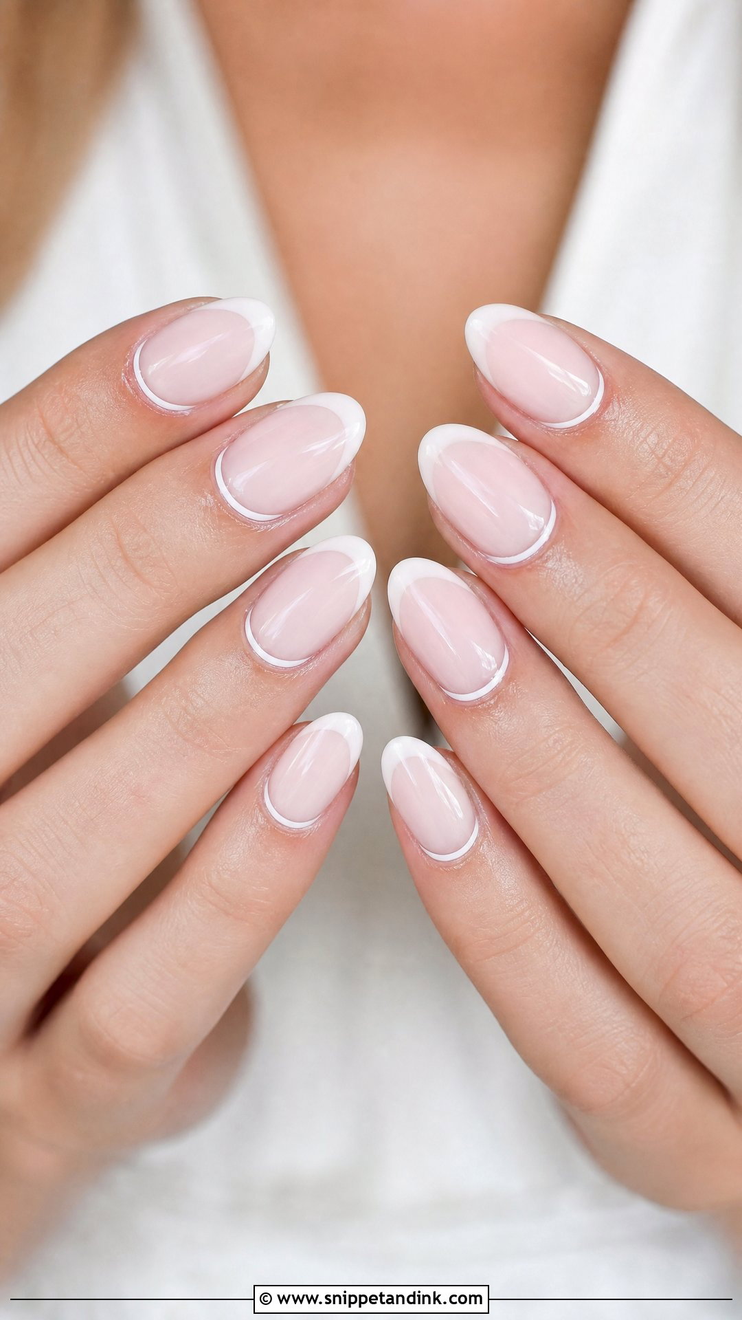 Reverse French Bride Wedding Nails - Snippet and Ink - 25 Elegant French Bride Wedding Nails