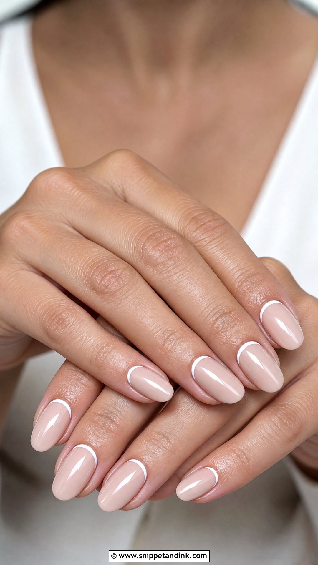 Reverse French Tip Wedding Nails - Snippet and Ink - 25 French Tip Wedding Nails