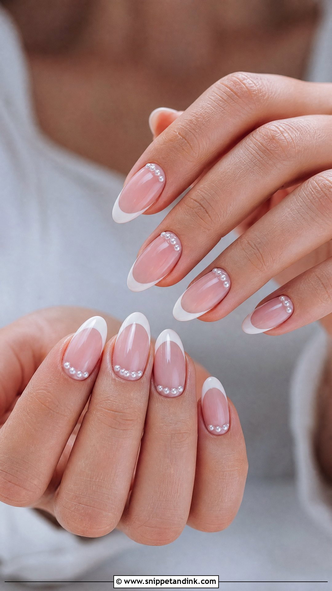 Reverse French Wedding Nails - Snippet and Ink - 25 French Wedding Nails