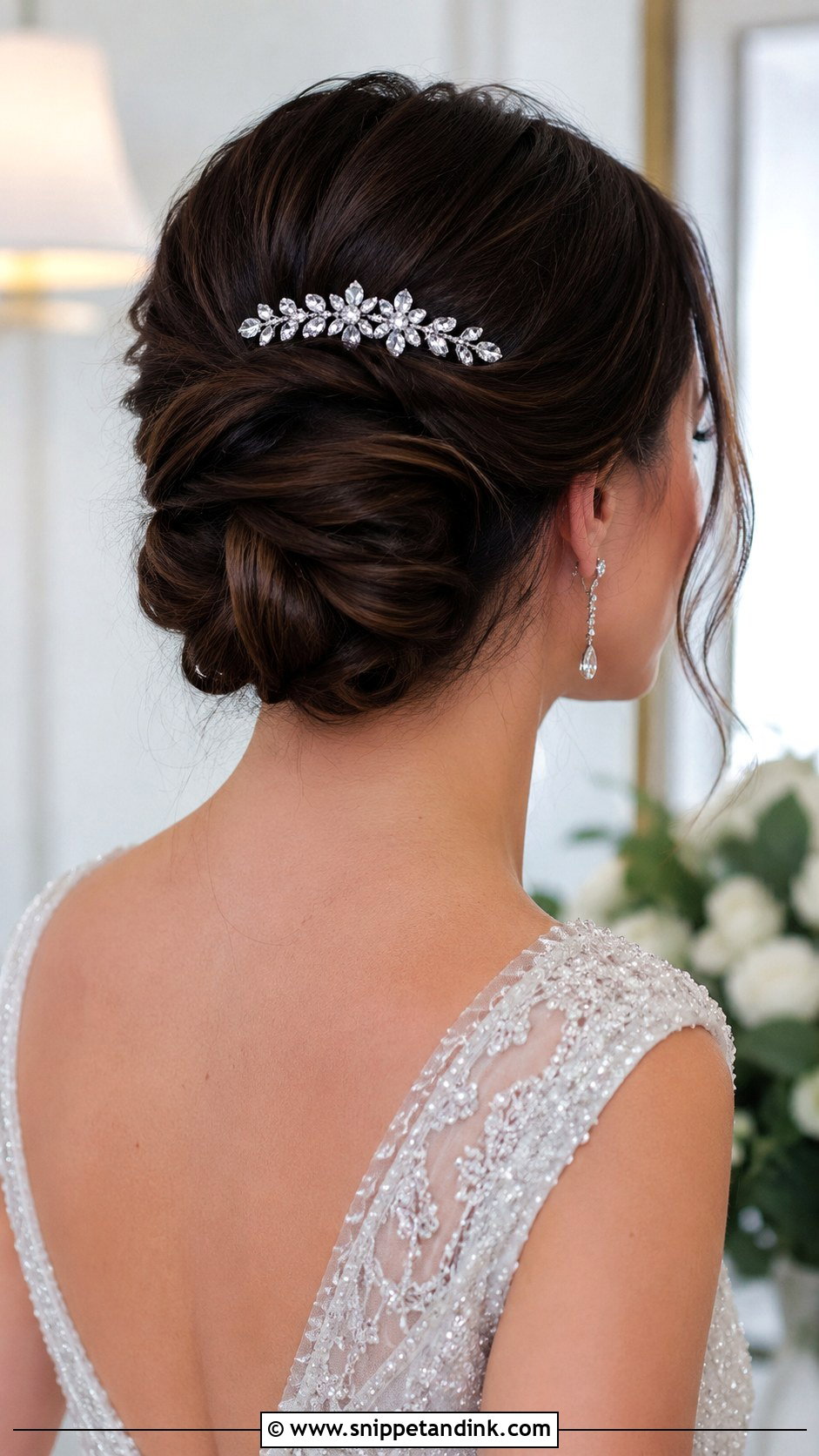 Rhinestone Barrette - Snippet and Ink - 30 Wedding Hair Accessories