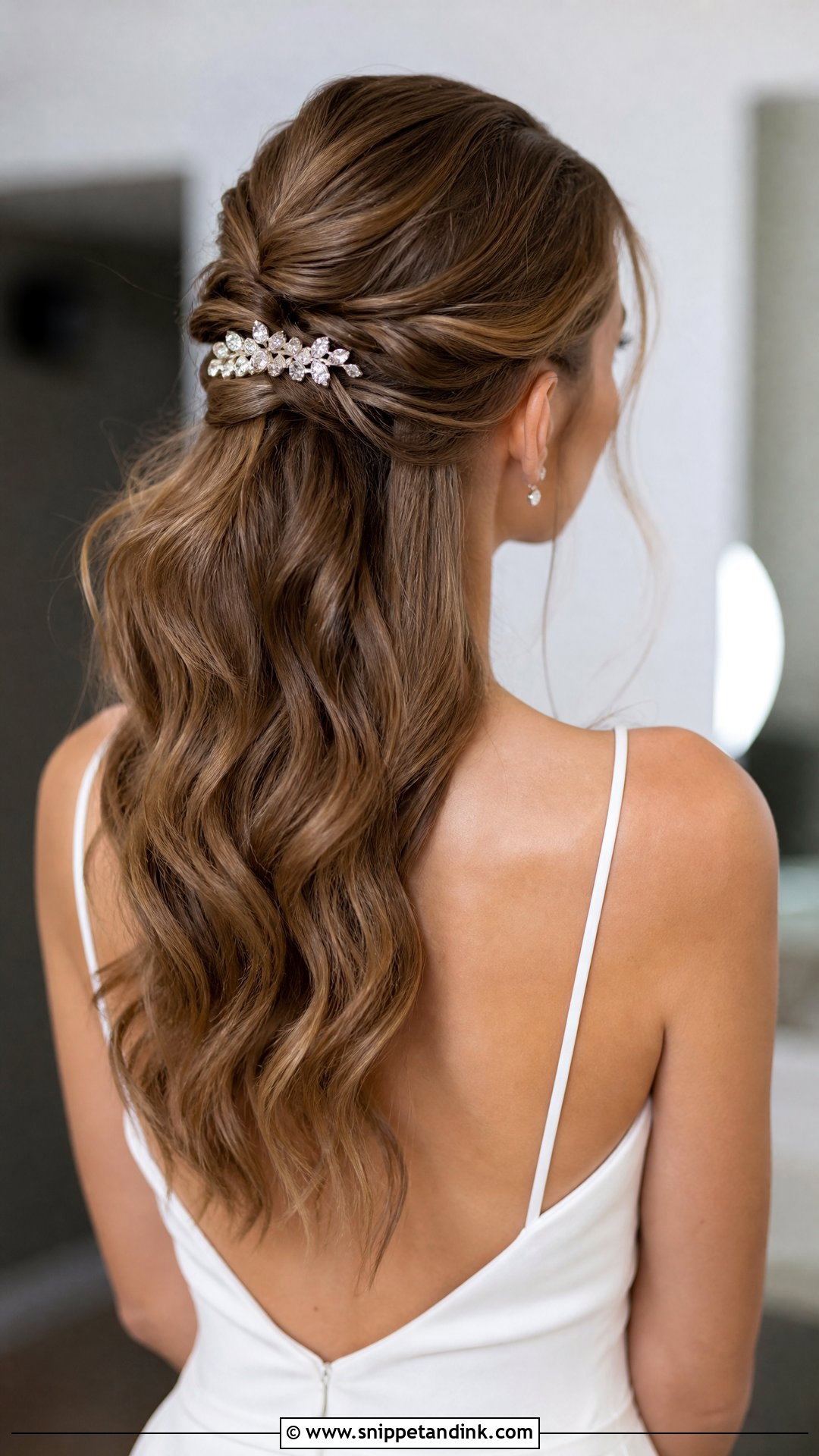 Rhinestone Barrette for Bride - Snippet and Ink - 30 Hair Accessories for Wedding