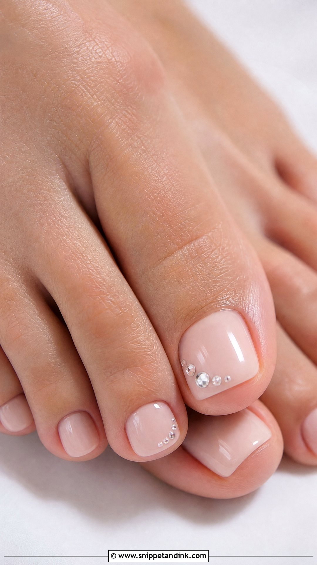Rhinestone Bridal Toe Nails - Snippet and Ink - 25 Bridal Toes Nails Brides