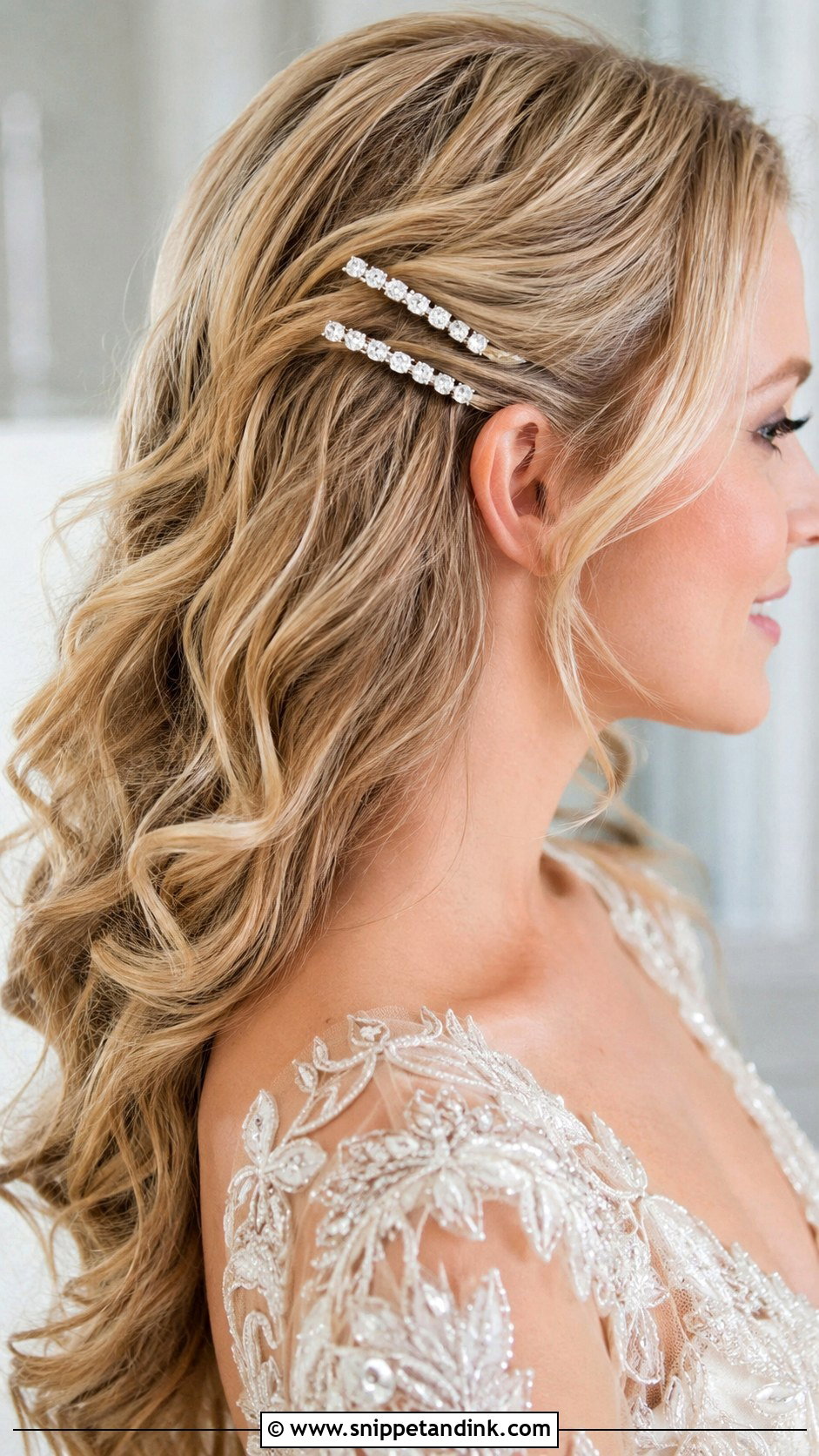 Rhinestone Hair Clips - Snippet and Ink - 20 Wedding Hair Accessories for Bride