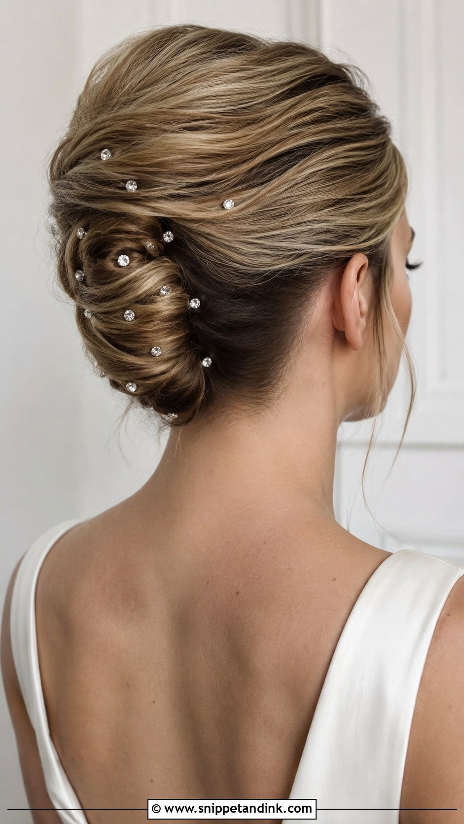 Rhinestone Hairpins for Sleek Updos - Snippet and Ink - 20 Bridal Hair Jewelry Ideas