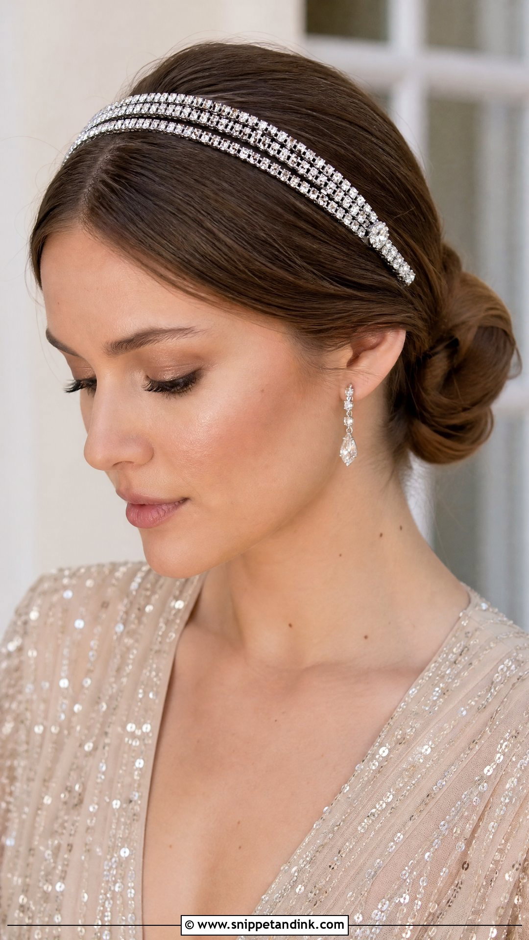 Rhinestone Headband for Wedding Guests - Snippet and Ink - 20 Wedding Guest Hair Accessories
