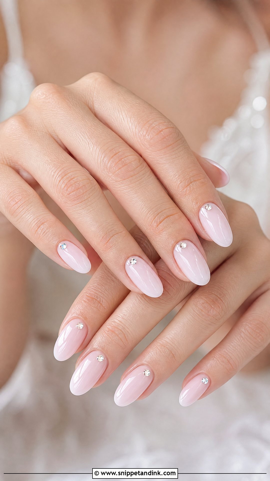 Rhinestone Pre Wedding Nails - Snippet and Ink - 25 Pre Wedding Nails