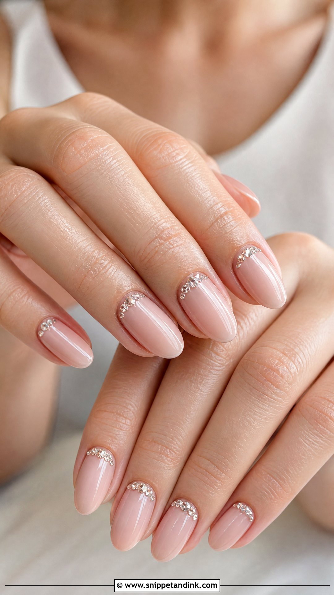 Rhinestone Wedding Nails - Snippet and Ink - 30 Wedding Day Nails for Bride