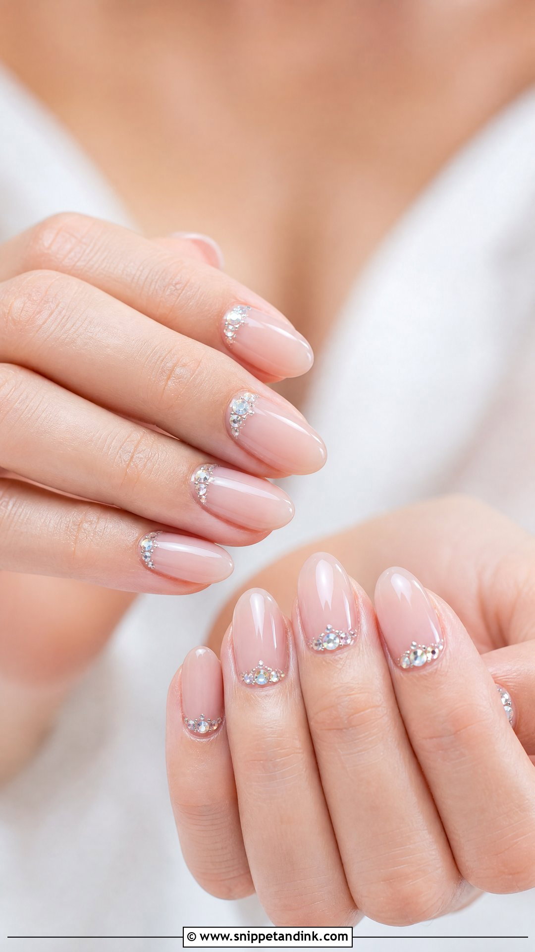 Rhinestone Wedding Nails - Snippet and Ink - 25 Best Wedding Nails